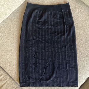 WOLFORD Stripes Skirt XS in Black/Grey
